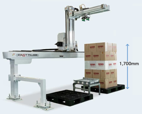 低全高直交ロボットパレタイザー