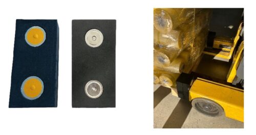 フォークリフト用保護材　スタックブロッカー