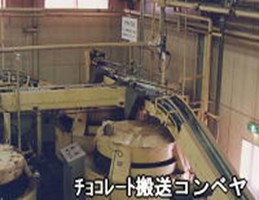 チョコレート搬送コンベヤ