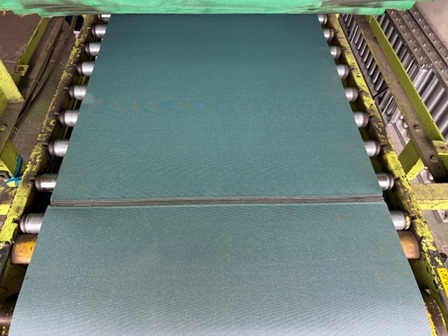 交換後のベルトの様子